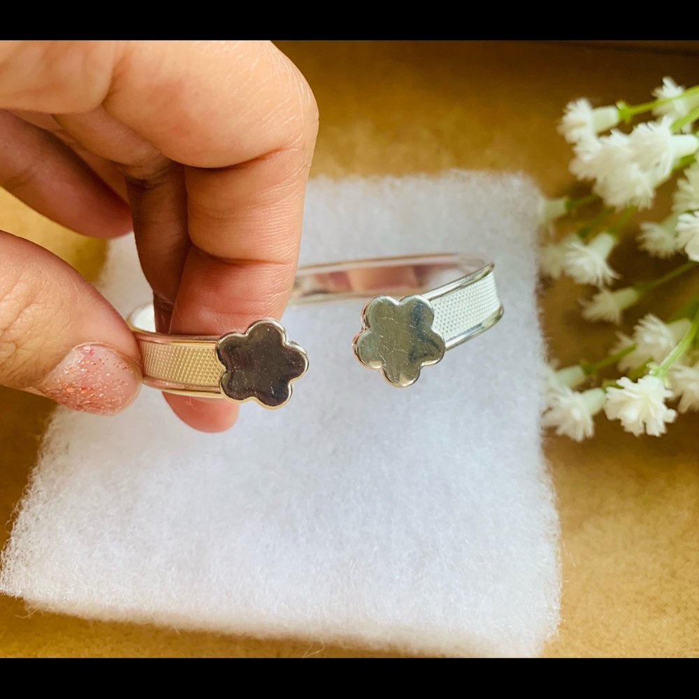 Silver Flower Bracelet